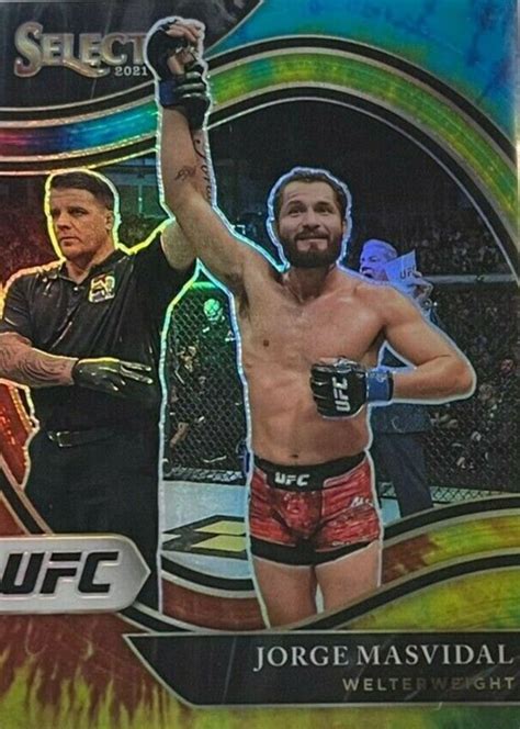 Jorge Masvidal 2021 Select UFC 215 Octagonside Tie Dye 25 Price Guide