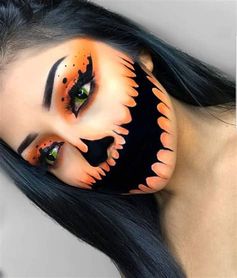 Pumpkin Inspired Halloween Makeup Halloween Makeup Diy Creepy Halloween Makeup Halloween