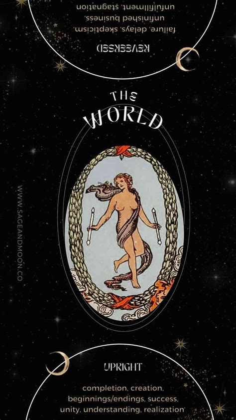 The World Tarot Card Meanings (Upright & Reversed)