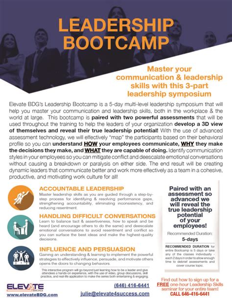 Leadership Bootcamp Elevateusa