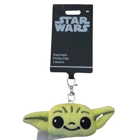 New Star Wars Galaxy S Edge Grogu Mandalorian Keychain Bag Charm