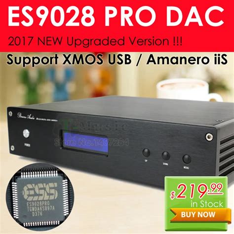 2017 NEW ! TOP ES9028 ES9028PRO DAC Decoder Support XMOS / Amanero I2S ...