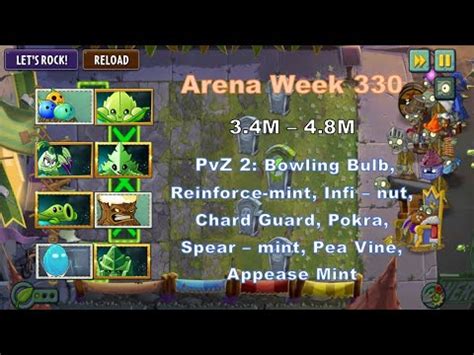 PvZ 2 ARENA STRATEGY WEEK 330 1 Using Free Plant And Low Level 3