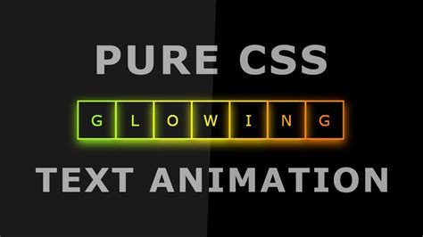 Css Tutorial Css Shining Text Effect