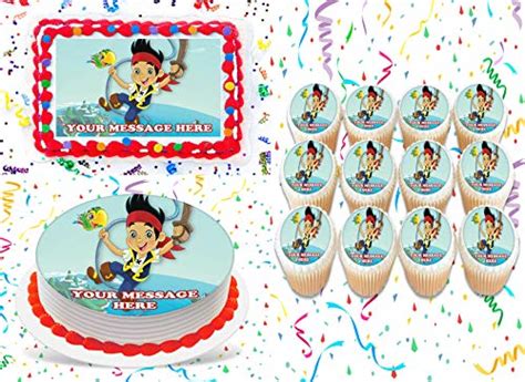 Jack And The Never Land Pirates Cake Topper Edible Image Personalized