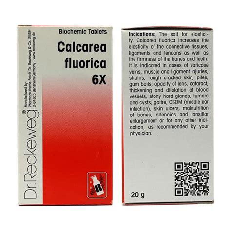 Dr Reckeweg Calcarea Fluorica X Tablet Support For Tissue Elasticity