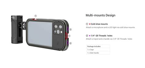 SmallRig Handheld Video Rig Kit For IPhone 12 Pro Max 3176