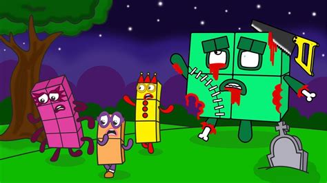 Please Help Us Save Numberblocks 2 3 8 From Giant Zombie 4 Numberblocks Fanmade Coloring