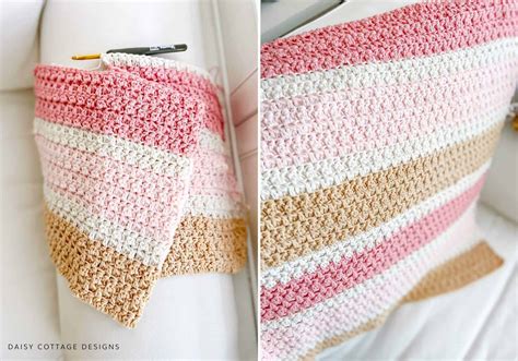 Baby Girl Crochet Blanket Pattern - Daisy Cottage Designs