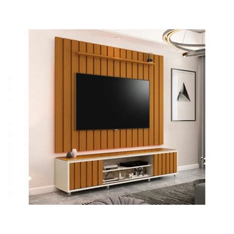 Rack Brise Painel Brise Cm Para Tvs At Off White Cedro