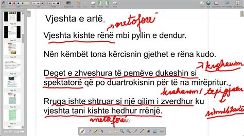 5 Gjuha 9 Filara Mesimi 5 Te Shkruarit Proza Poetike Youtube