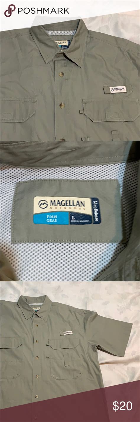 Magellan Fishing Shirt Large | Fishing shirts, Outdoor shirt, Casual shirts