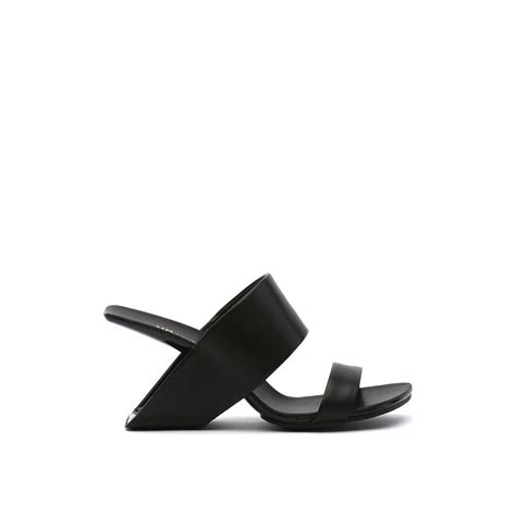United Nude Loop Hi Black High Heeled Sandals LEONESSA