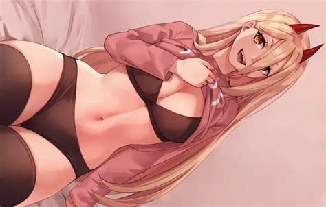Girl Sexy Lingerie Power Pantsu Bra Cleavage Panties