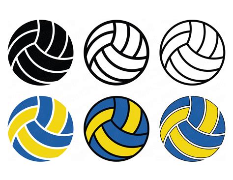 Volleyball Ball SVG VOLLEYBALL SVG Instant Download - Etsy