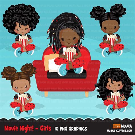 clip art for movie night 1