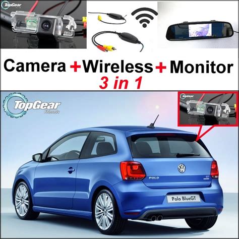 3 In1 Special Rear View Camera Wireless Receiver Mirror Monitor DIY