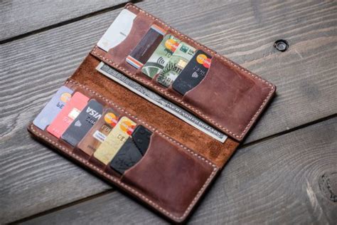 Long wallet | Monogrammed leather long wallet by nobrand.