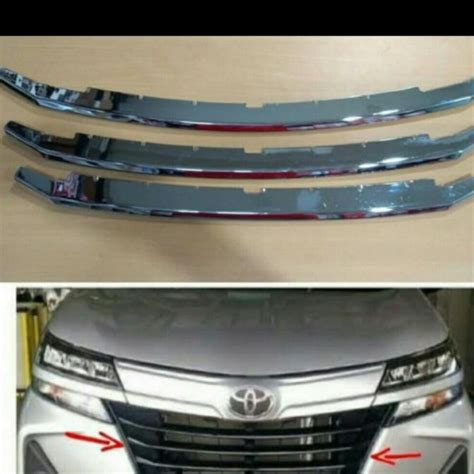 Jual LIST LIS GRILL RADIATOR DEPAN AVANZA 2019 2020 TYPE G E Shopee