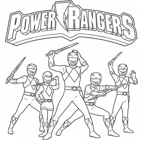 Power Ranger Desenho Para Colorir