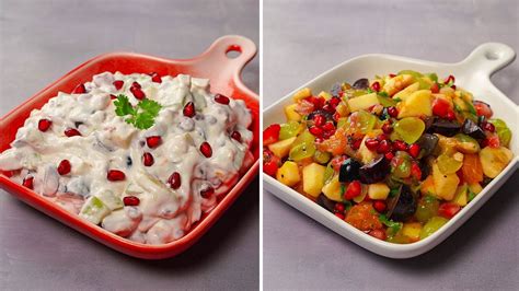 Fruit Salad Recipe In 2 Ways Easy Fruit Chaat Recipe Creamy Fruit