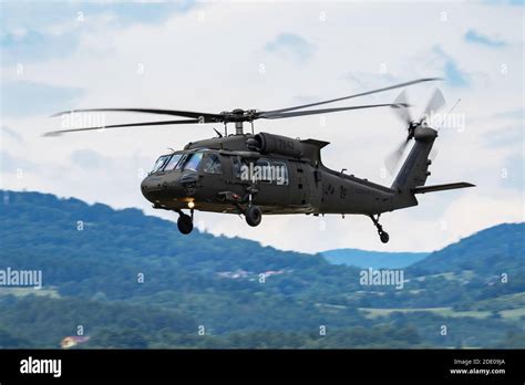 Sliac Slovakia August 3 2019 Slovak Air Force Sikorsky Uh 60m Black Hawk 7642 Transport