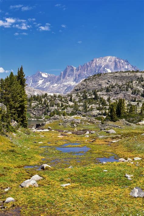 Wind River Range Rocky Mountains Wyoming Views From Backpacking