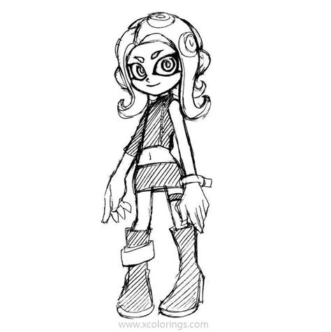 Splatoon Coloring Pages Octoling Nana - XColorings.com | Dibujos ...