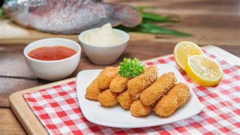 Hasil Dari Resep Stik Ikan Goreng Yang Renyah Dengan Saus Mayones