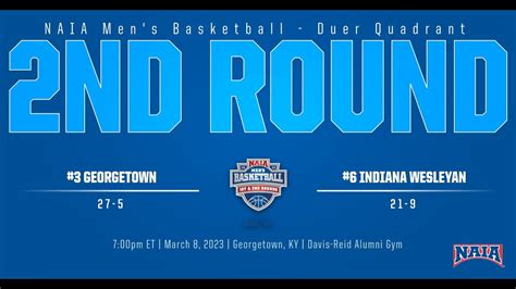 Naia Men S Basketball Tournament Nd Round Georgetown Vs Indiana