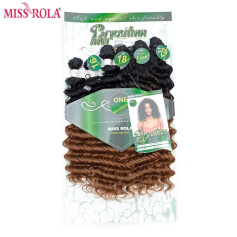 Miss rola extensão de cabelo sintético ombré extensão de cabelo