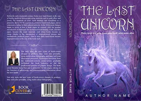 Fantasy Book cover Design - The Last Unicorn