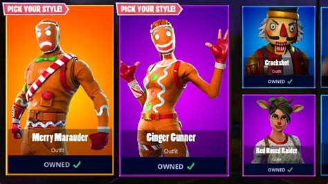 LES SKINS DE NOEL SONT DE RETOUR SUR FORTNITE YouTube