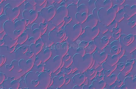 Abstract Purple Background With Hearts Great For A Romantic