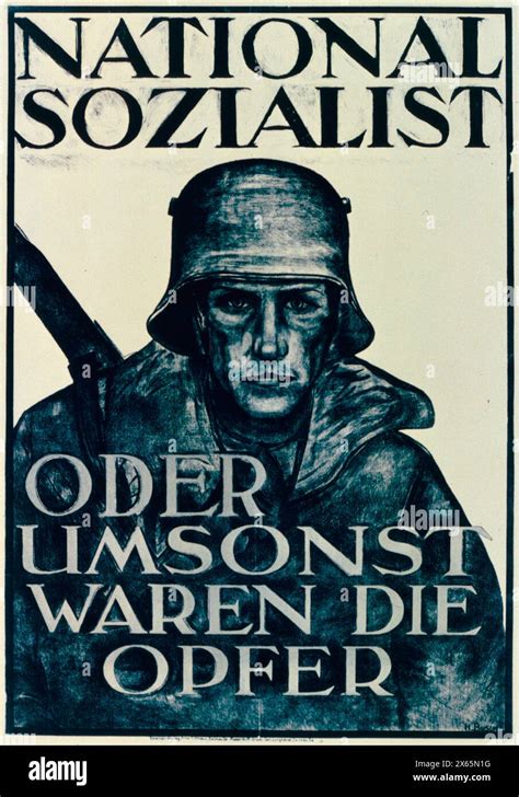 German Nazi Party Election Propaganda Poster Germany 1928 Stock Photo