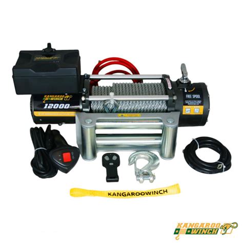 Kangaroowinch K12000 12V wyciągarka elektryczna z liną stalową