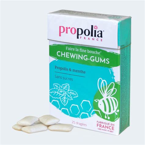 Chewing Gums Propolis Et Menthe Le Rucher Des 2 Lacs