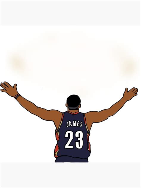 "Lebron James Chalk Toss" Poster by bulldog2171 | Redbubble