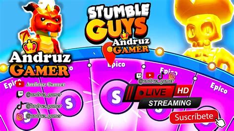 STUMBLE GUYS En DIRECTO NUEVAS SKINSRECLAMA TUS GEMAS GRATIS EN