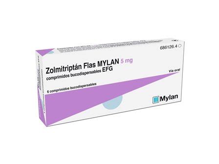 Zolmitriptán Flas MYLAN 5 mg EFG en blíster unidosis nuevo