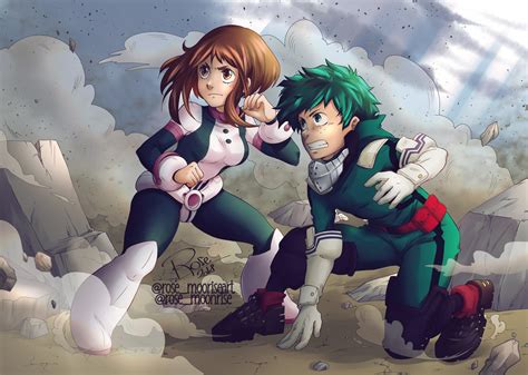 Deku x Uravity - Boku no Hero Academia | Fan art by rose-92 on DeviantArt
