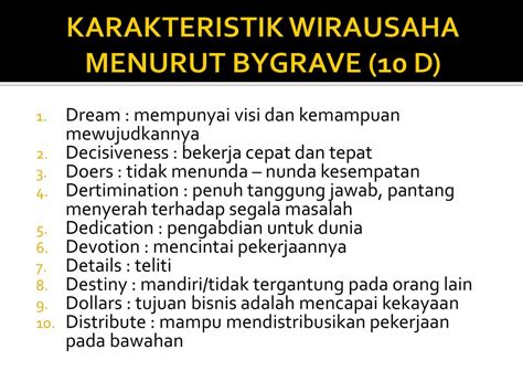 Sifat Wirausaha Brain