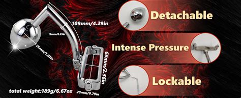 Amazon Chastity Device CBT Testicle Crusher Stretch Anal Plug Hook Ball Bondage Set Butt