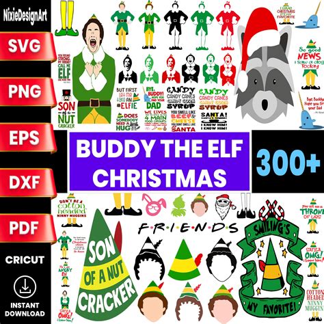 Buddy The Elf Christmas Files Svg Bundle Christmas Svg Bundle