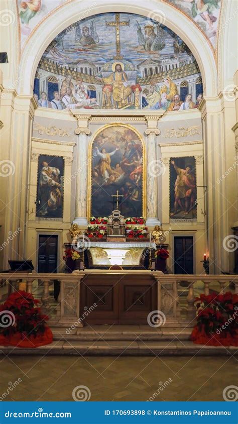 Church of Santa Pudenziana in Rome, Italy Stock Photo - Image of ...