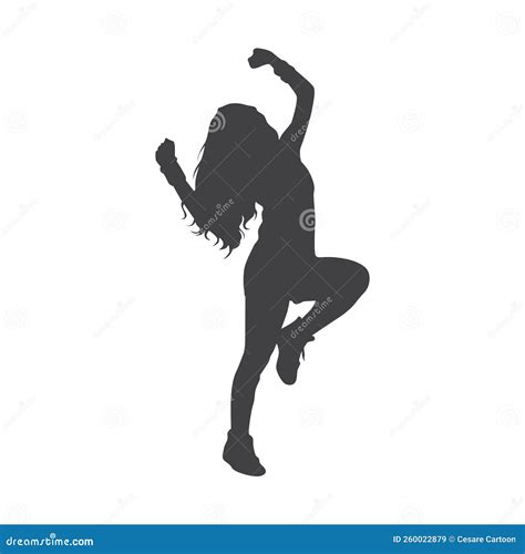 Zumba Silhouette Cartoon Vector | CartoonDealer.com #260022877