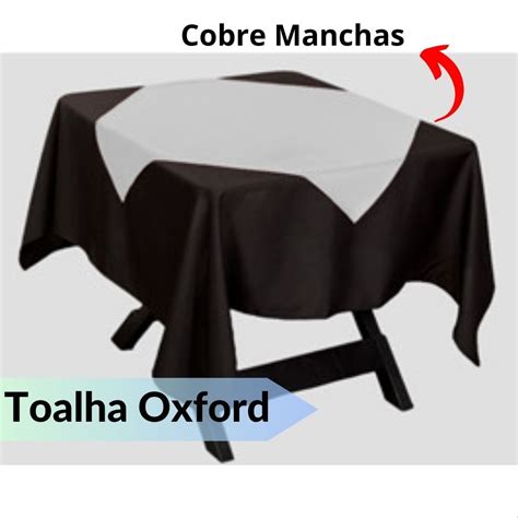 Kit Toalhas Cobre Manchas Oxford X Para Festas Buffet