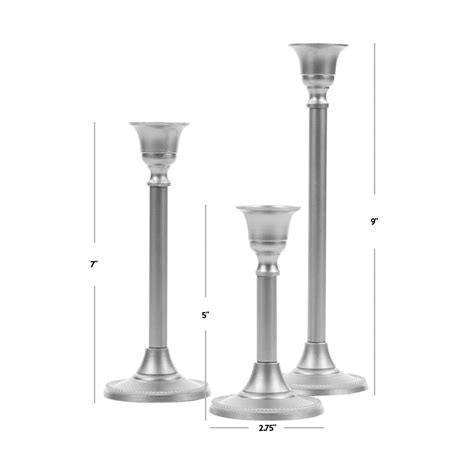 Koyal Wholesale Gold Taper Candle Holder Set Of 3 Candlestick Set Tall Candle Holders Buy