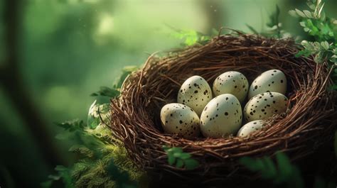 bird nest  eggs    stock photo  vecteezy