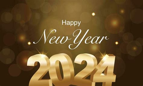 2024 Happy New Year Background Design Greeting Card Banner Poster